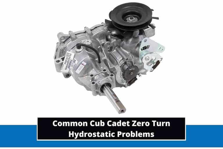 Cub Cadet Zero Turn Hydrostatic Problems