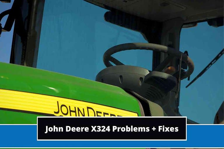 John Deere X324 Problems