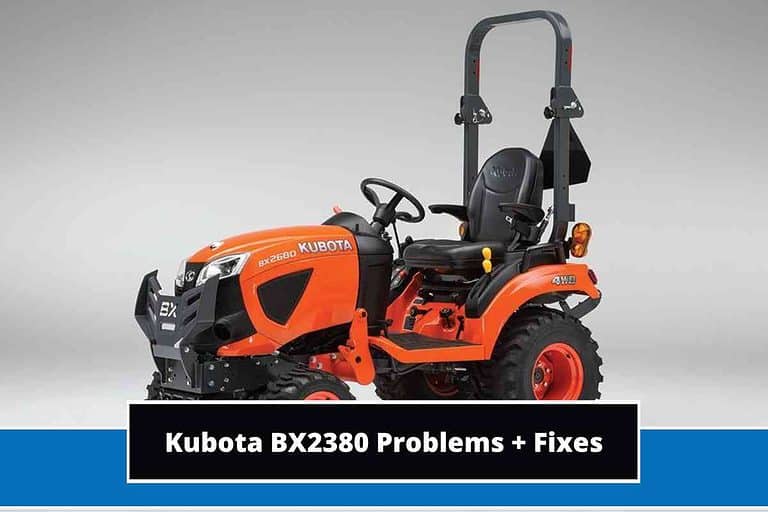 Kubota BX2380 Problems